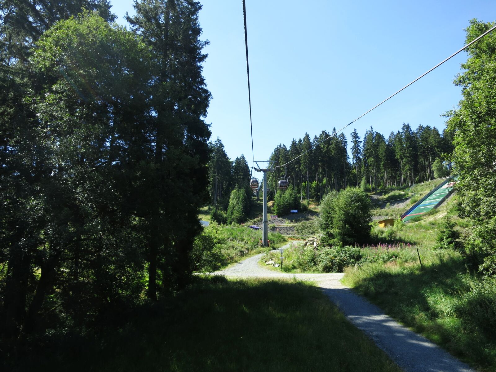 Canon PowerShot S100 sample photo. Fichtelgebirge, cable car, forest photography
