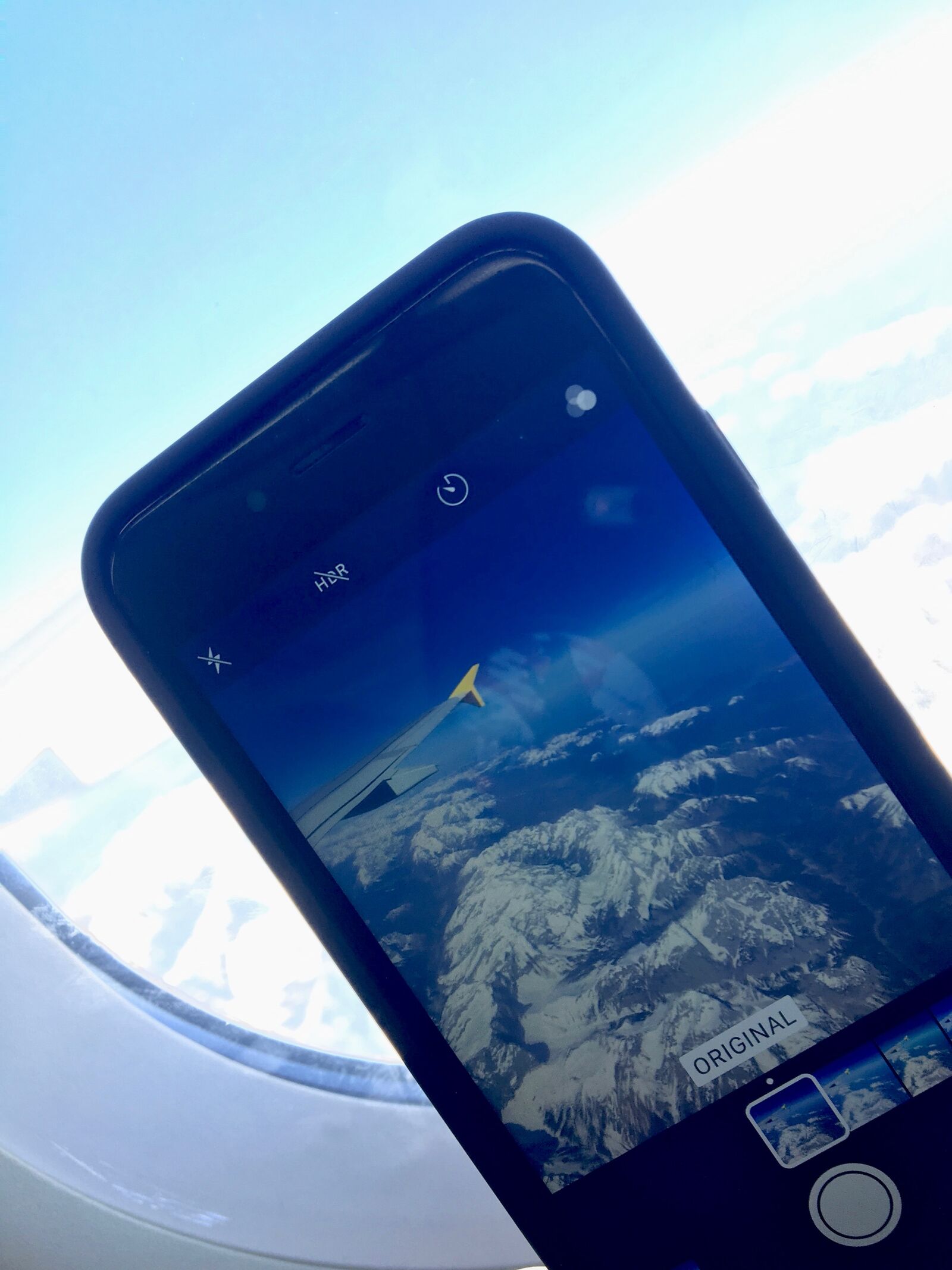 Apple iPhone 6s sample photo. Aircraft, window, smartphone photography