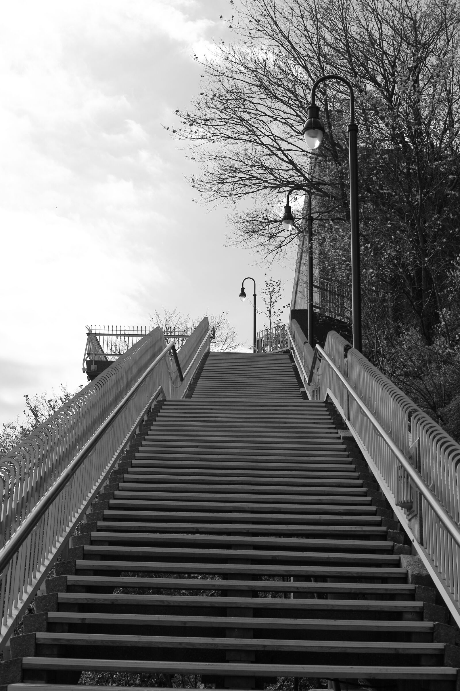 Canon EF 50mm F1.8 II sample photo. Stairs, quebec, stairwell photography