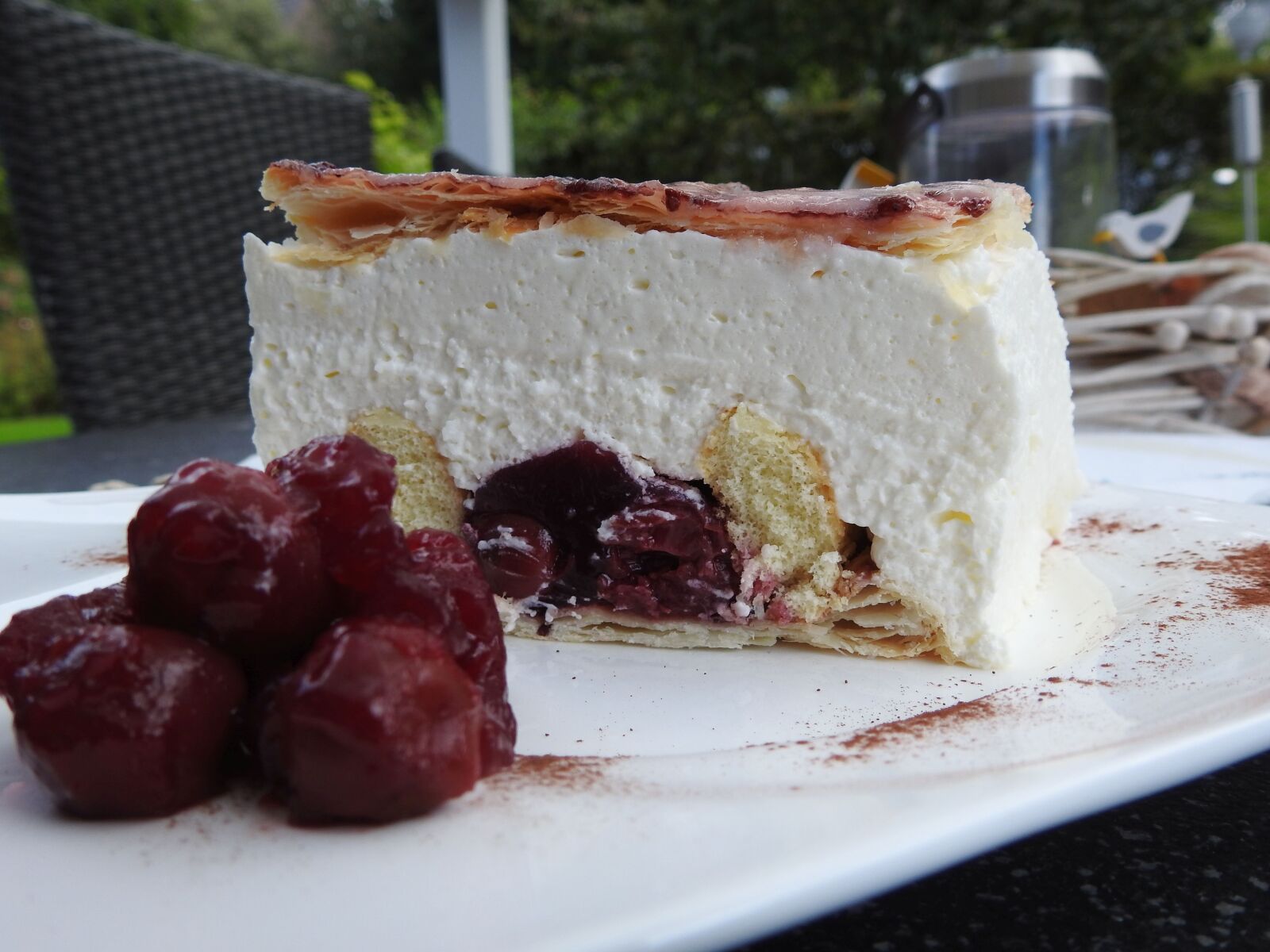 Nikon Coolpix P900 sample photo. Dutch cherry cream pie photography