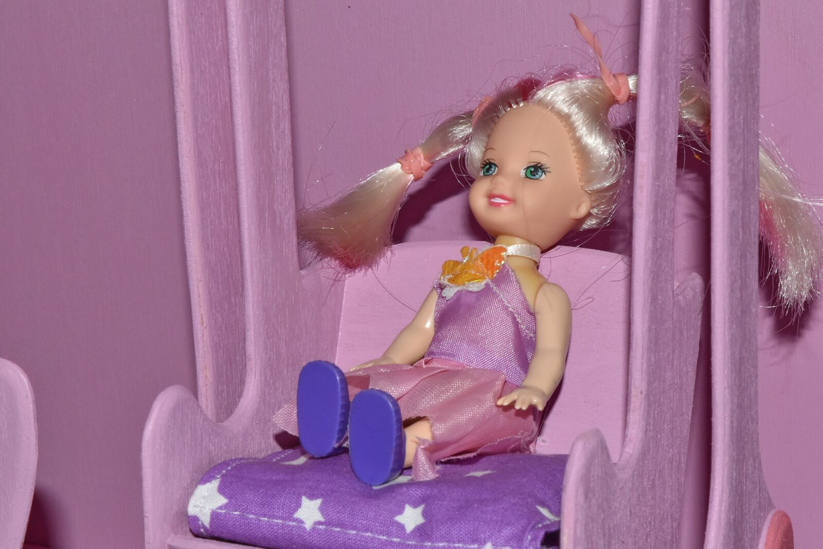 Nikon D5500 sample photo. Handmade, miniature, doll, kid photography