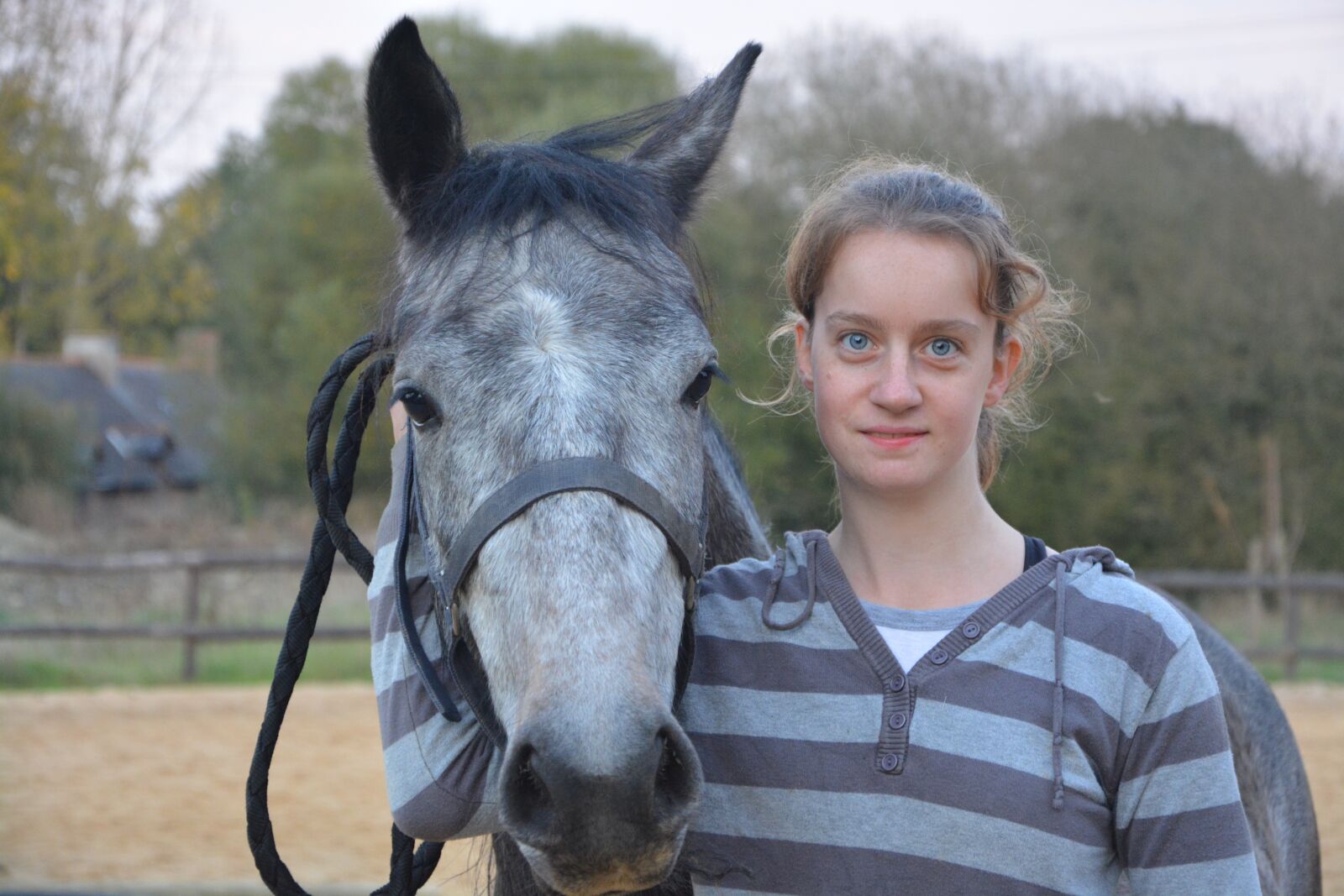 Nikon D5200 sample photo. Girl, young woman, horse photography