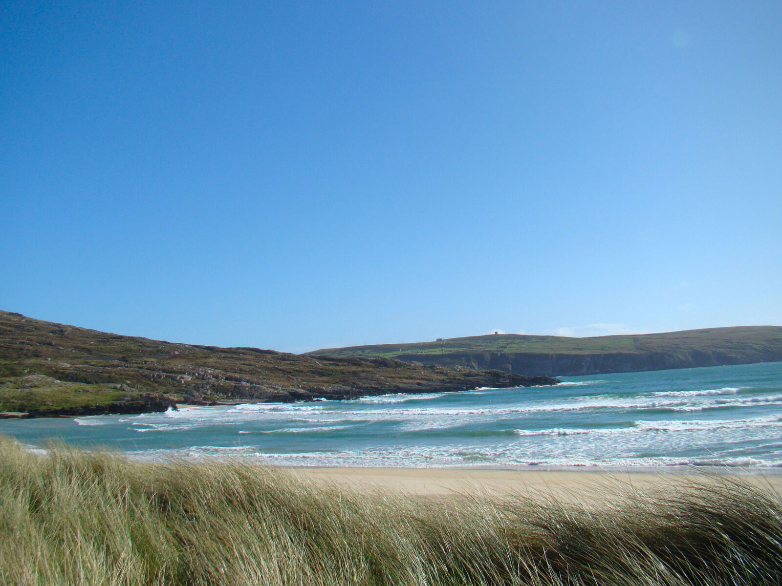 Sony Cyber-shot DSC-H50 sample photo. Beach, dunes, grass, ireland photography