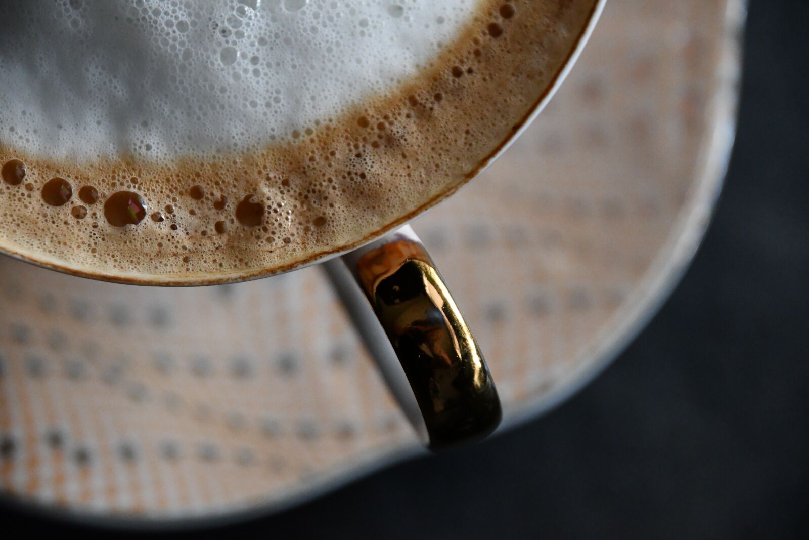Nikon D7500 sample photo. Coffee, orange, gold photography