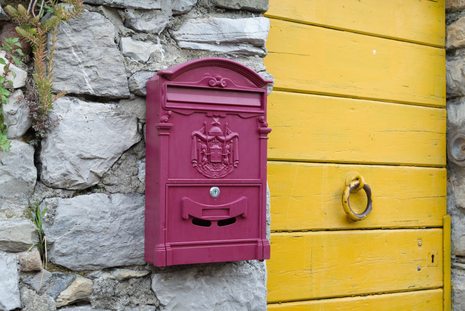 Nikon D610 sample photo. Wall, door, postbox photography