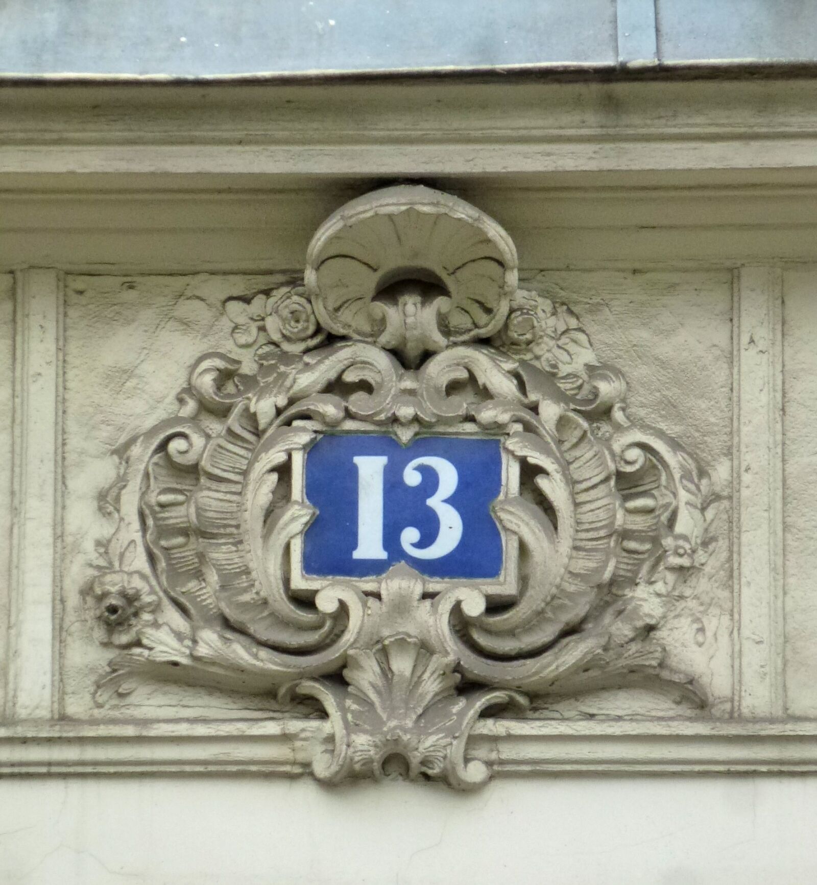 Panasonic Lumix DMC-ZS10 (Lumix DMC-TZ20 / Lumix DMC-TZ22) sample photo. Ornamental, house number, thirteen photography
