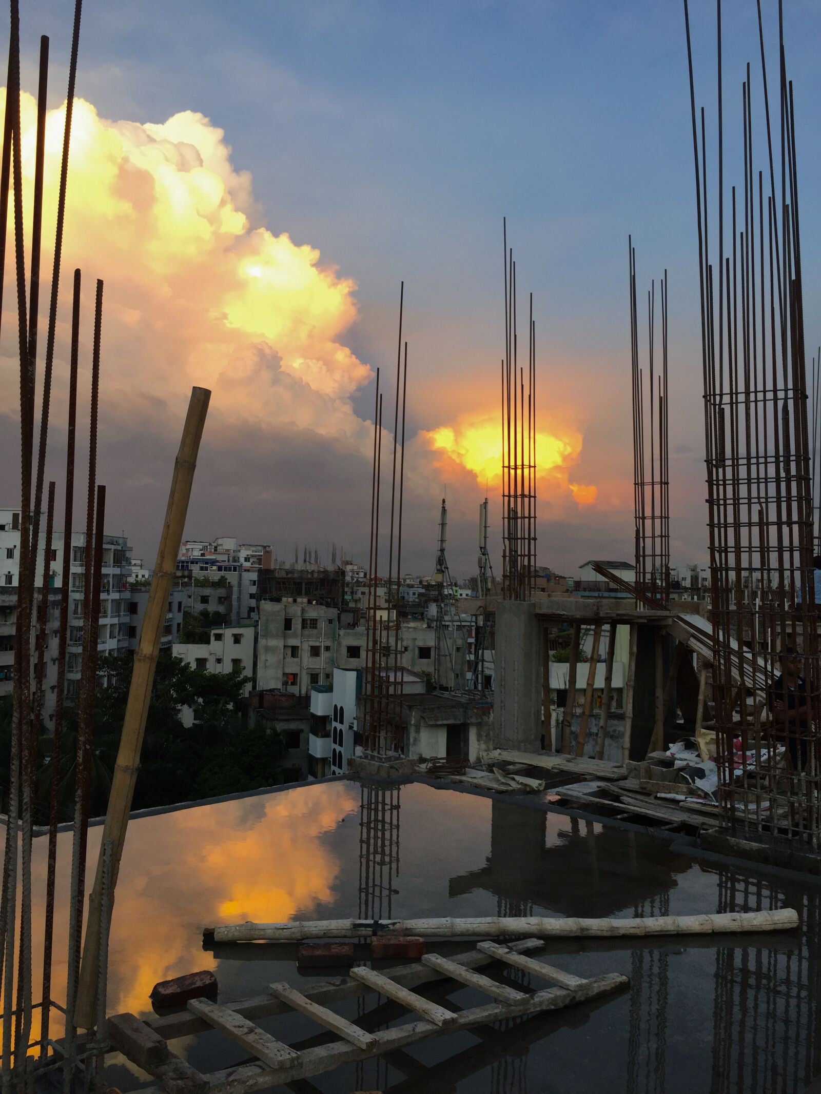 iPhone 6 Plus back camera 4.15mm f/2.2 sample photo. Cons-traced city dhaka, bangladesh photography