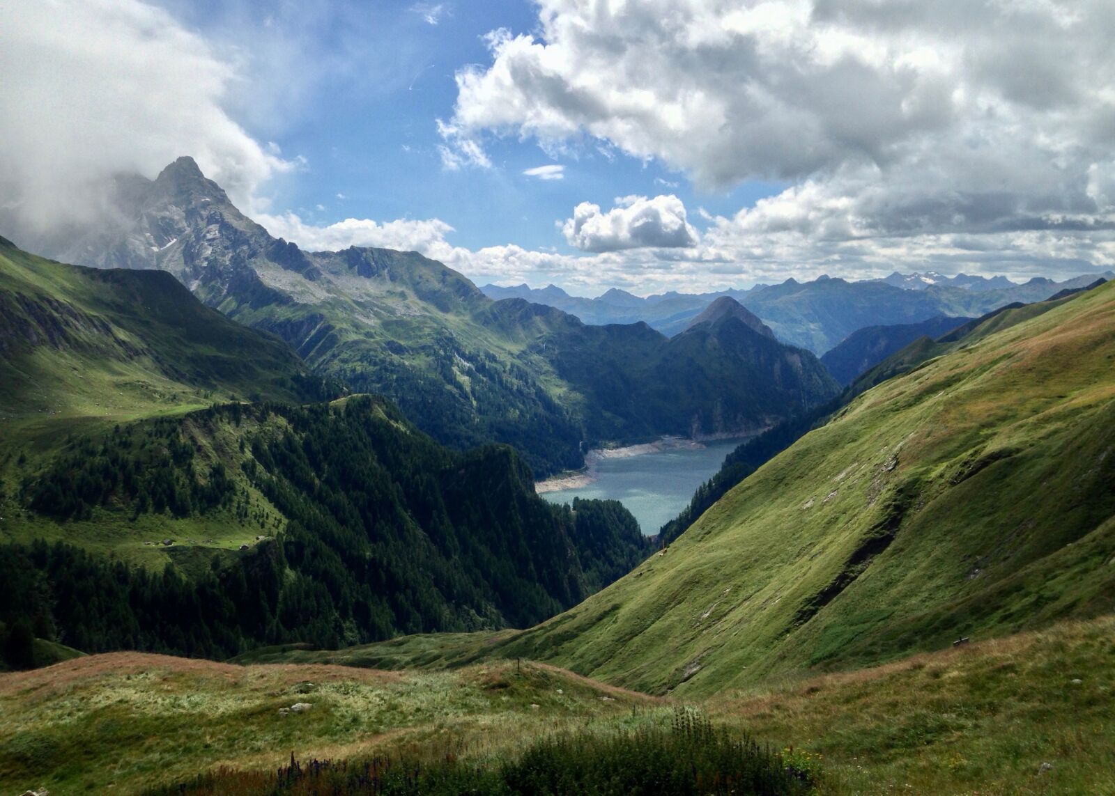 iPhone 5c back camera 4.12mm f/2.4 sample photo. Lago di luzzone, lake photography