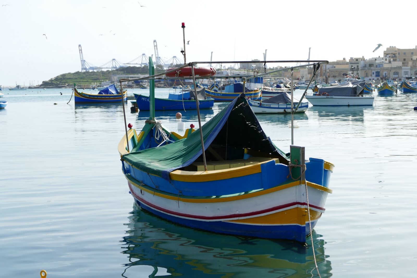 Panasonic Lumix DMC-FZ1000 sample photo. Malta, marsxlokk, fishing boat photography