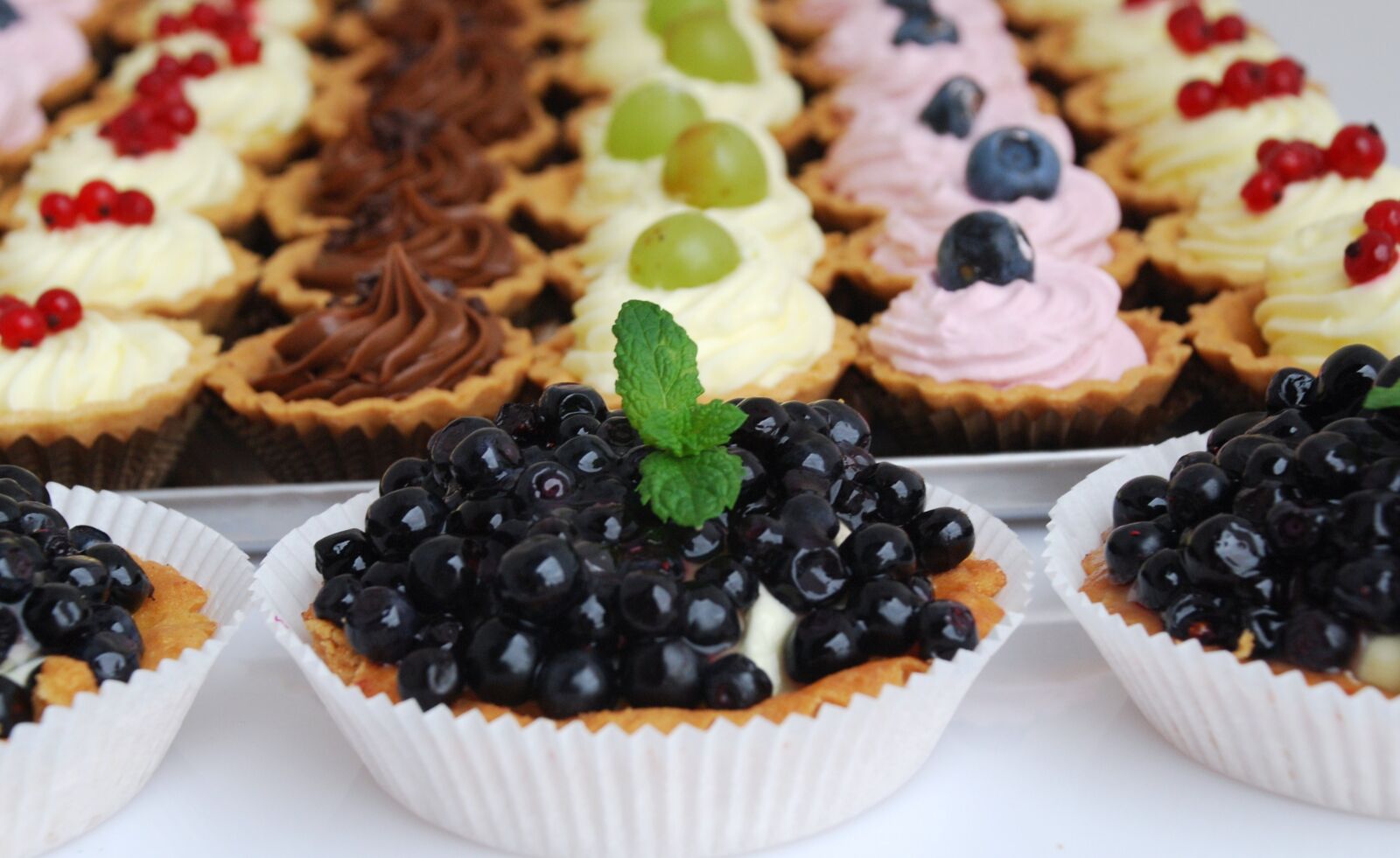 Nikon D80 sample photo. Cupcake with berries, pastry photography