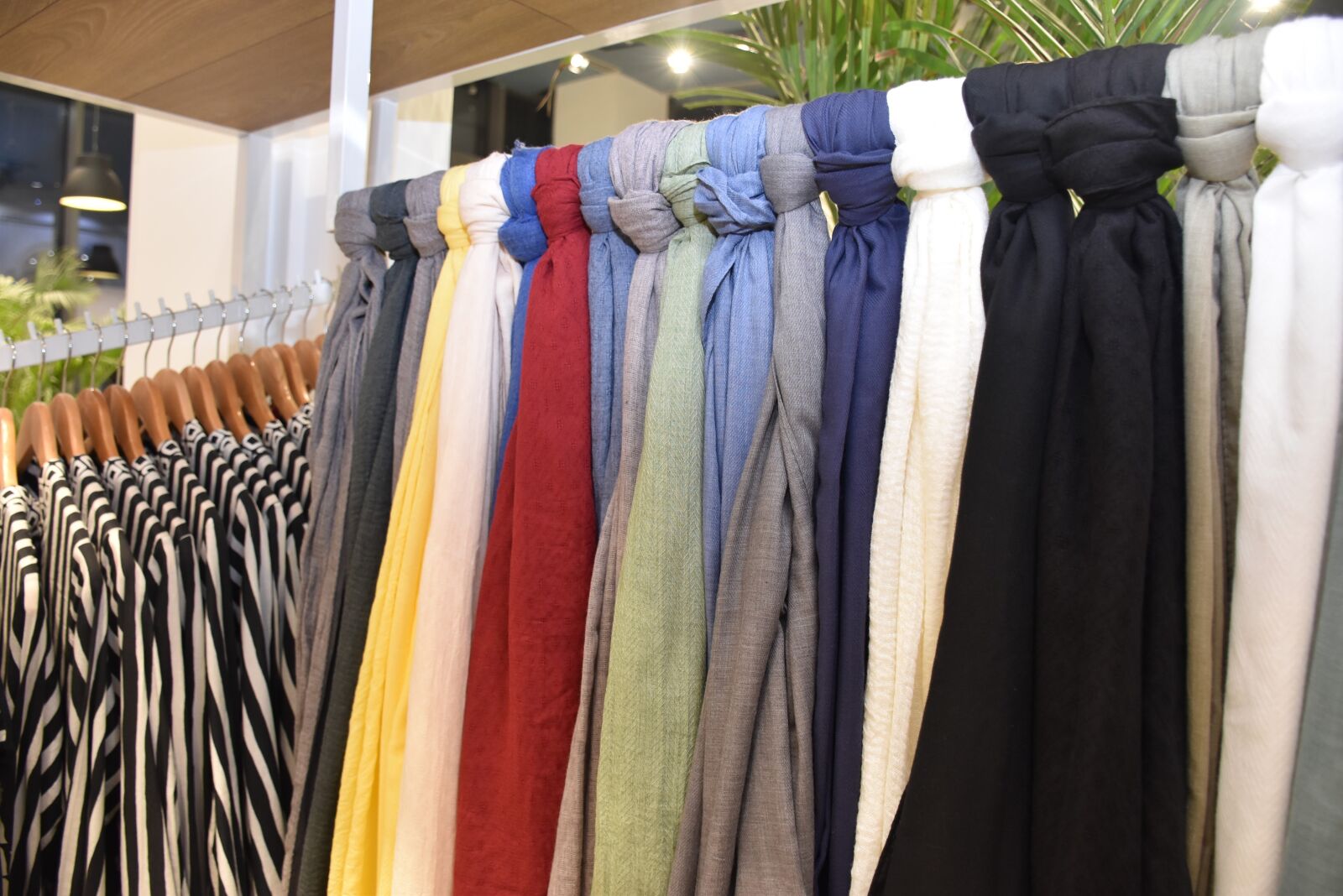 Nikon D5500 sample photo. Mufflers, multi, colors photography