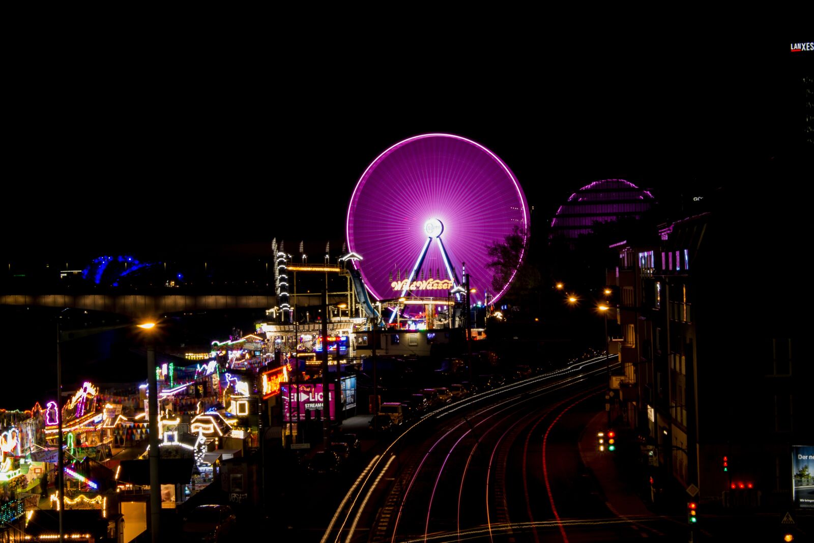 Canon EOS 70D sample photo. Ferris wheel, long time photography