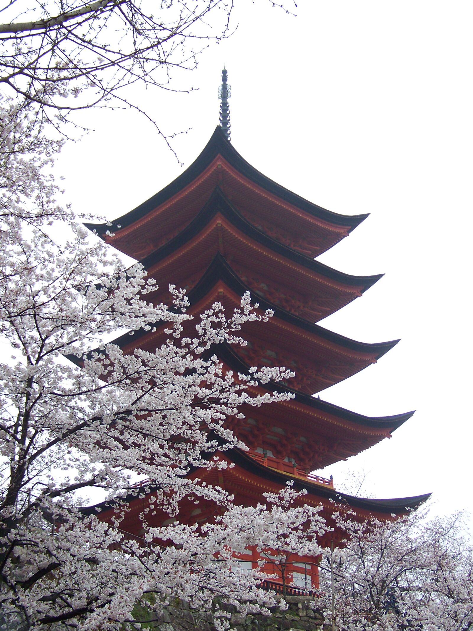 Kodak Z712 IS ZOOM DIGITAL CAMERA sample photo. Hiroshima, pagoda, spring photography