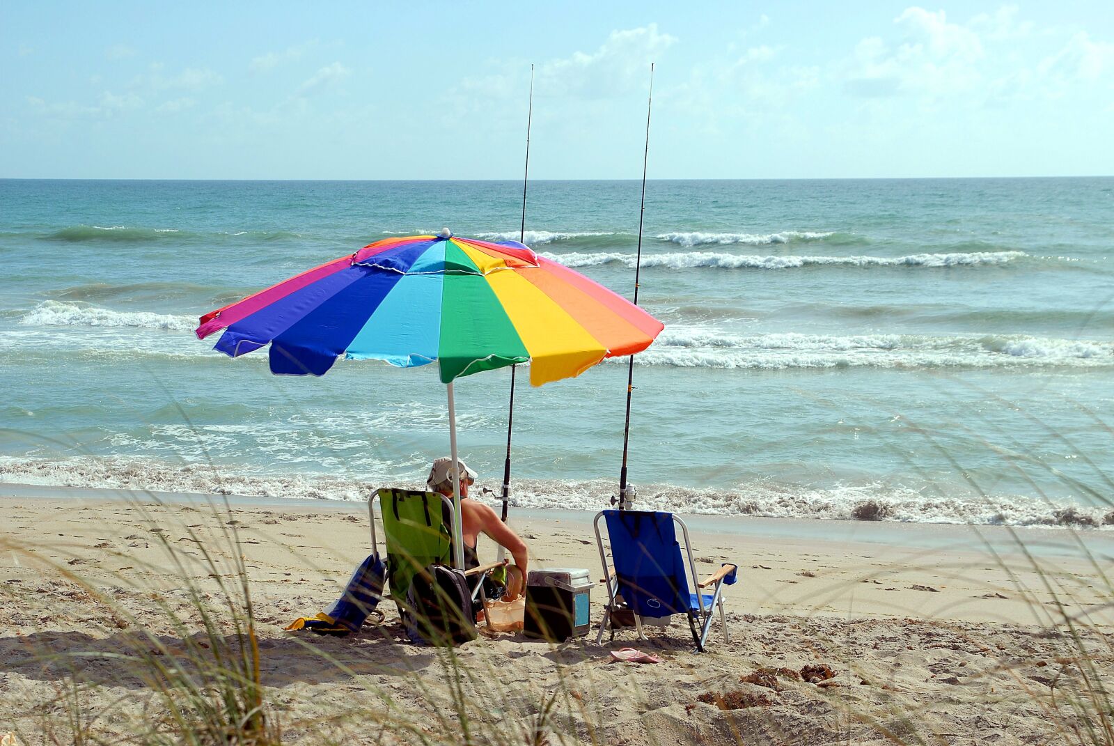 Nikon D200 sample photo. Fisherman, alone, person photography