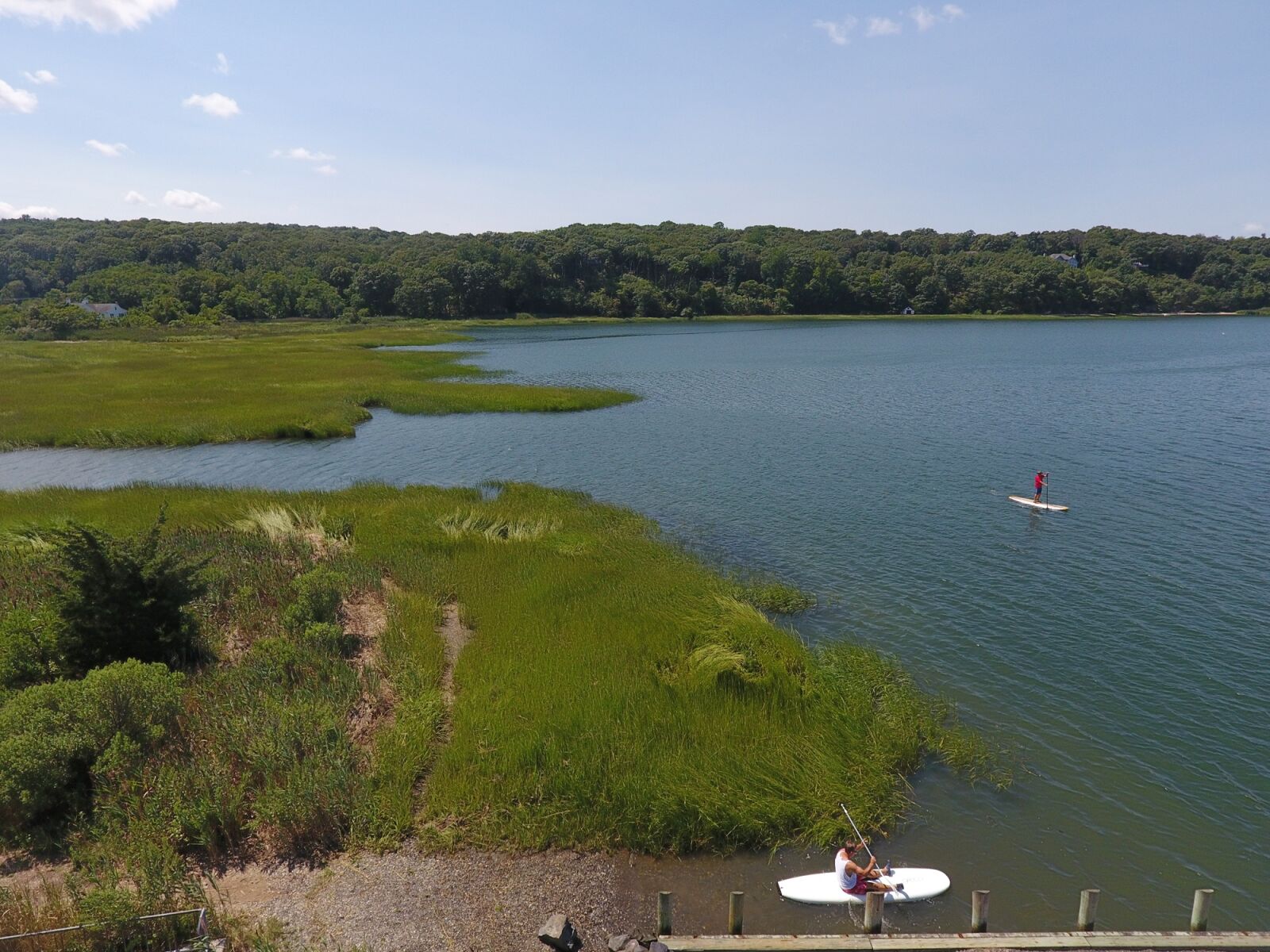 DJI FC330 sample photo. Paddleboarder, water, summer photography