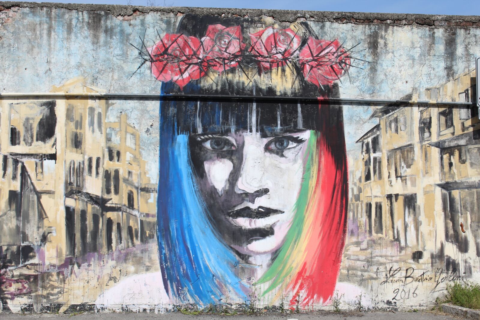 Canon EOS 1200D (EOS Rebel T5 / EOS Kiss X70 / EOS Hi) sample photo. Murals, face, girl photography
