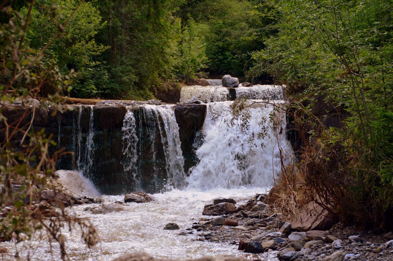 Nikon D7100 sample photo. Waterfall, water, forest photography