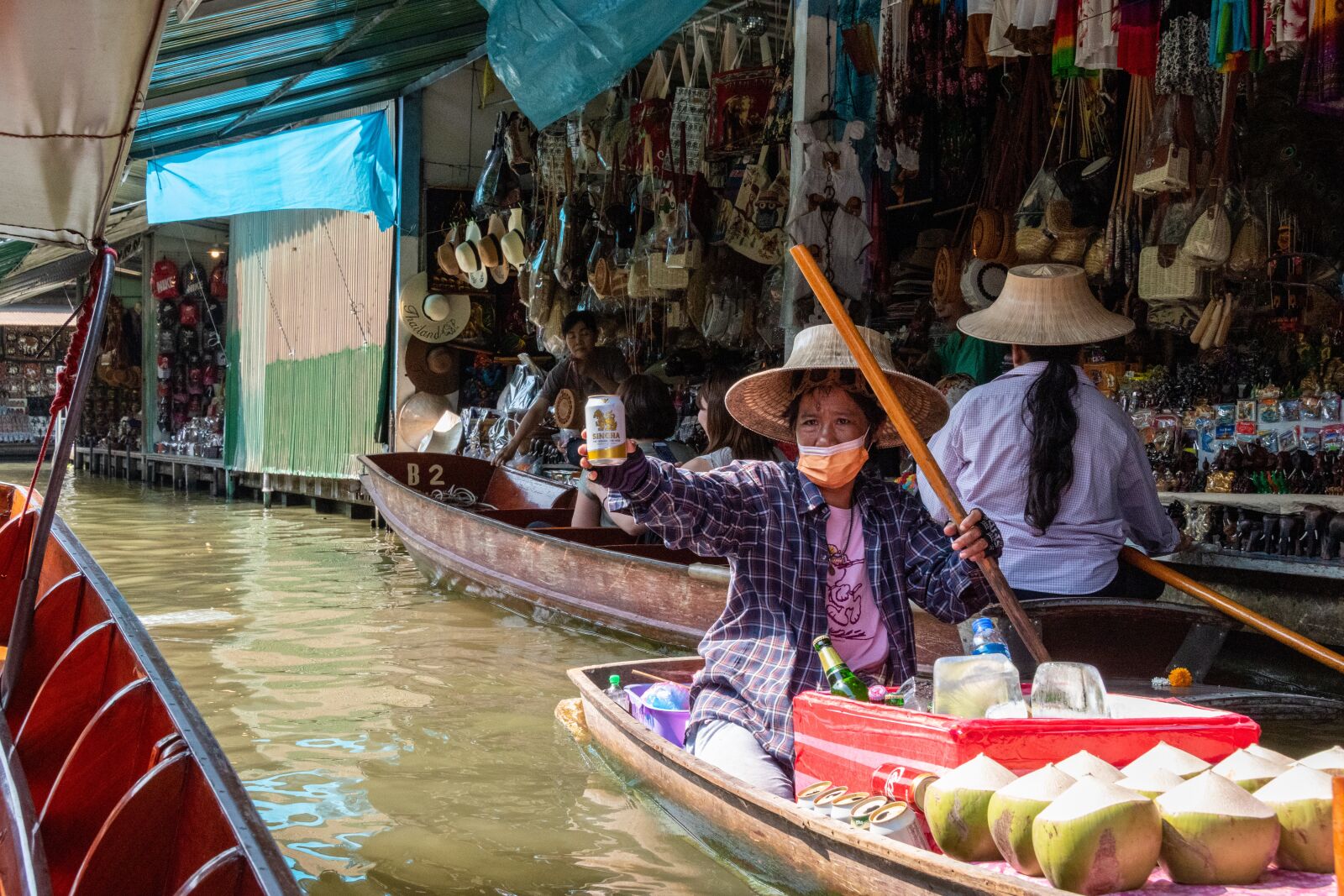 Nikon D5600 sample photo. Boat, market, floating photography