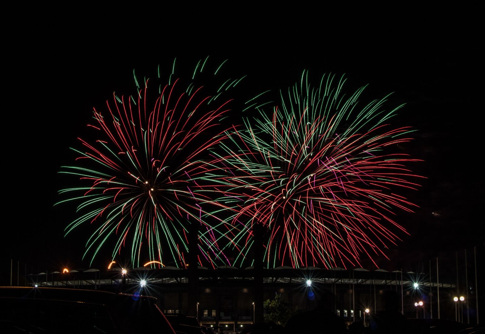 Pentax K-3 sample photo. Fireworks, berlin, festival photography