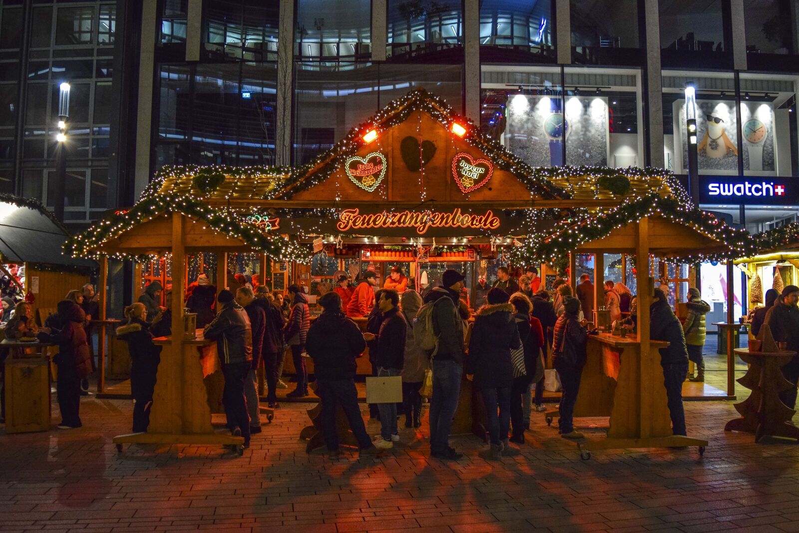 Nikon D3300 sample photo. Christmas market, bude, christmas photography