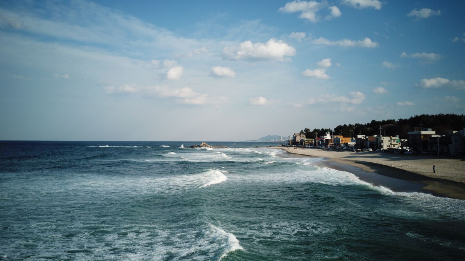 DJI FC220 sample photo. Sea, gangneung, waves photography