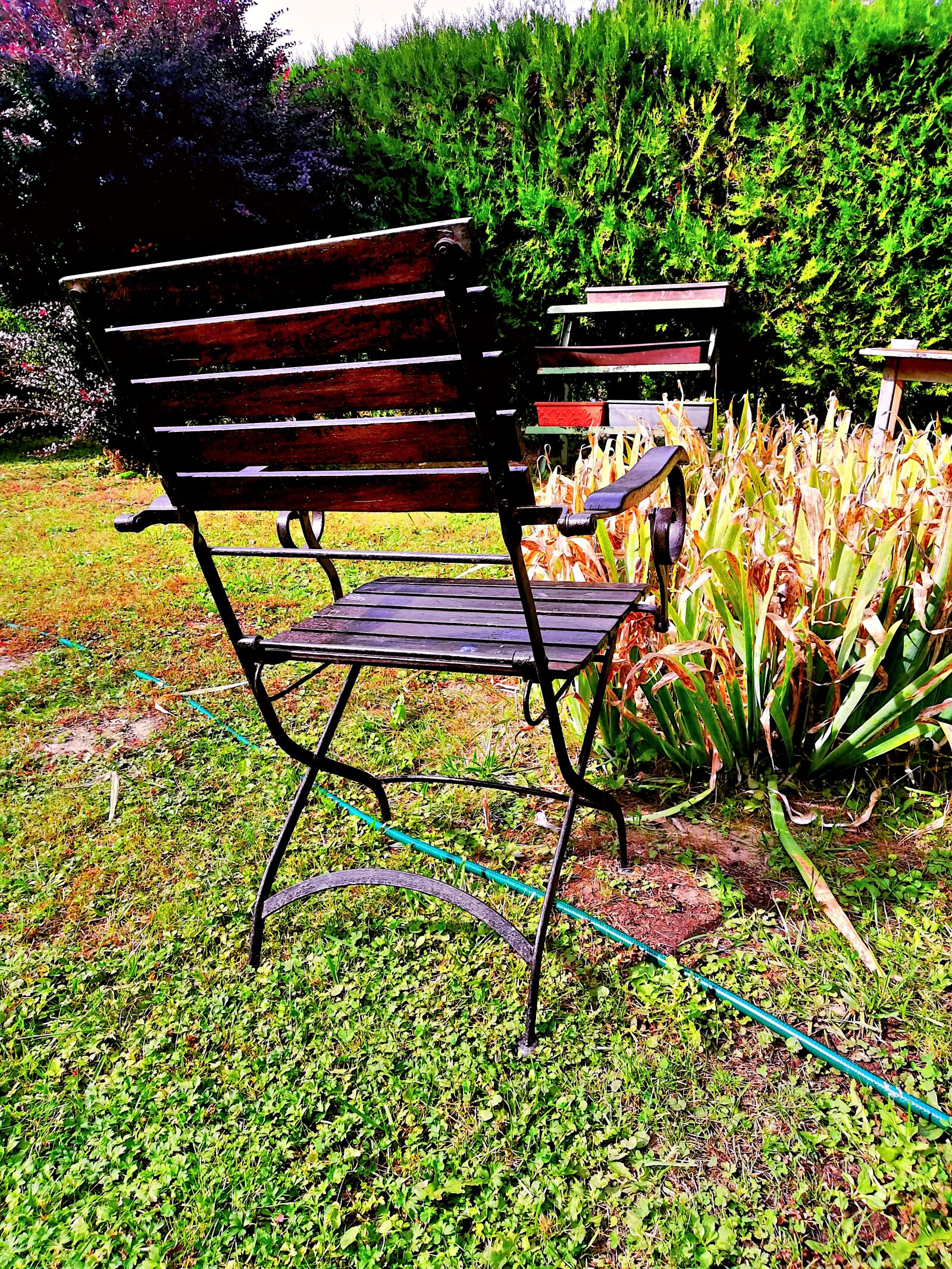 HUAWEI RNE-L21 sample photo. Garden, garden chair, meadow photography