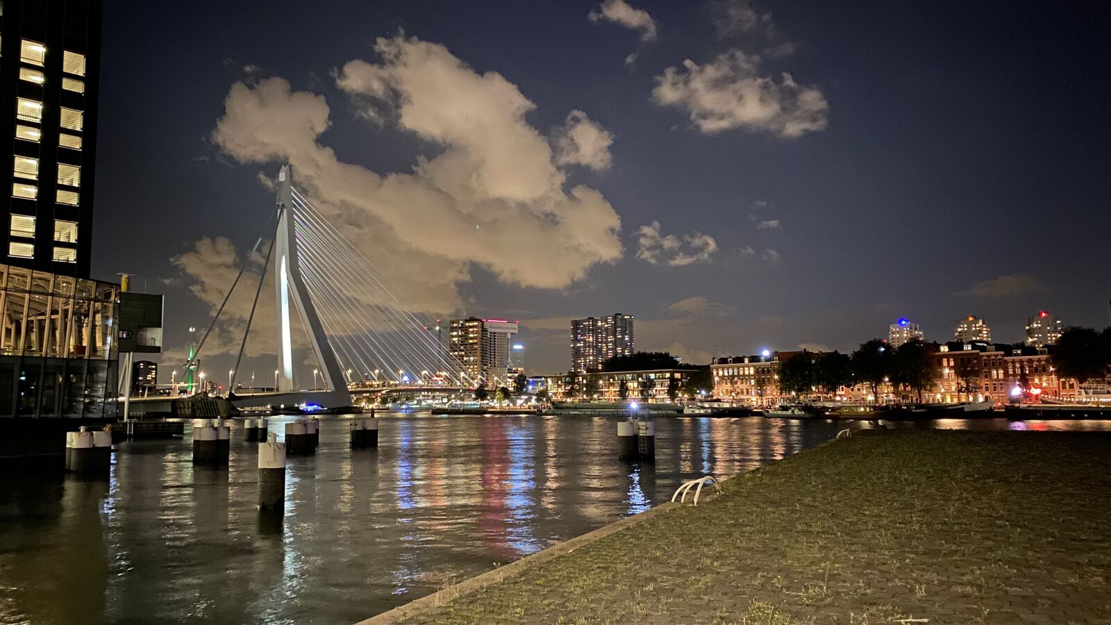 Apple iPhone 11 Pro Max sample photo. Rotterdam, evening, architecture photography