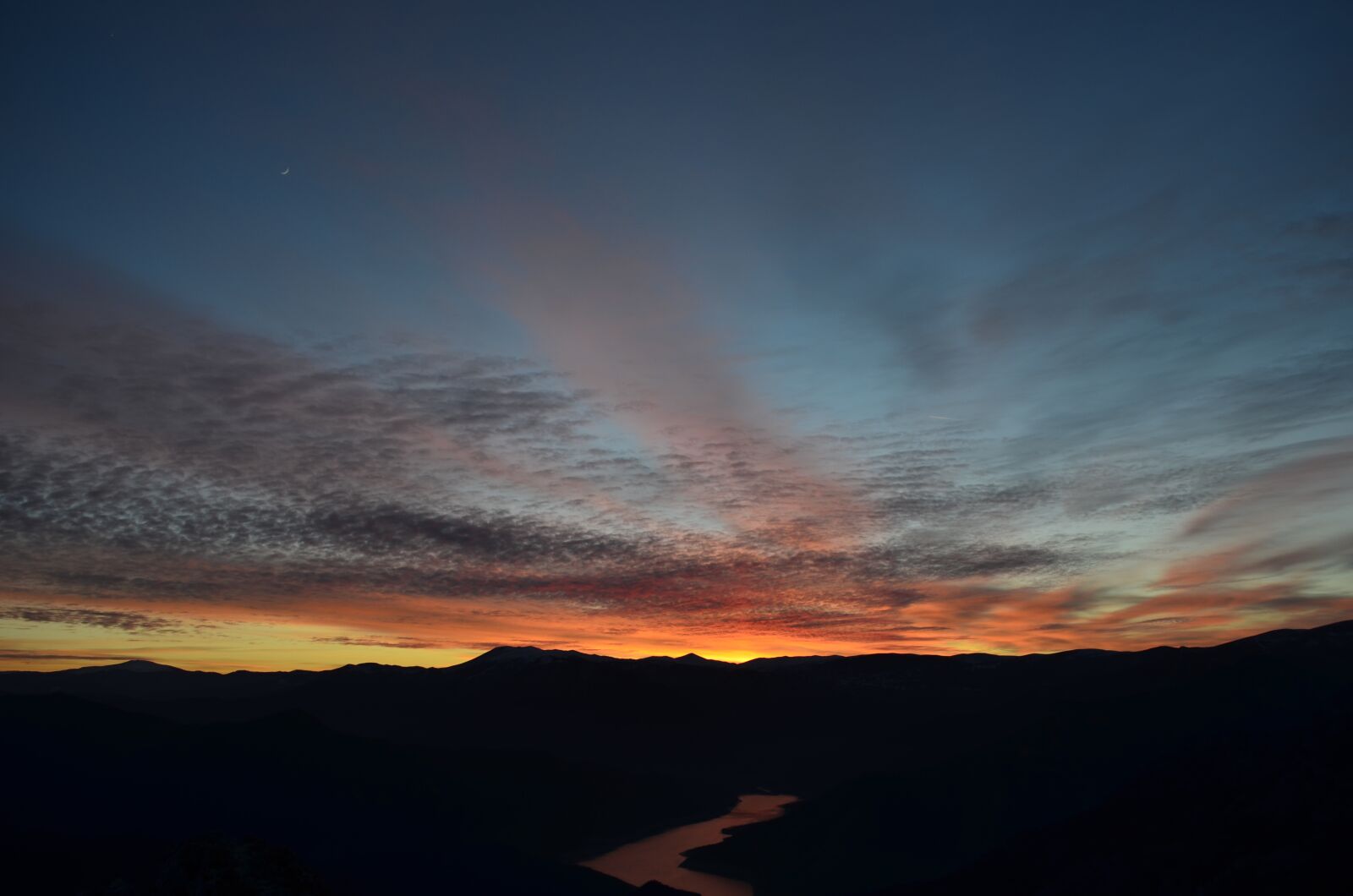 Nikon D5100 sample photo. Sunset, sky, blue photography