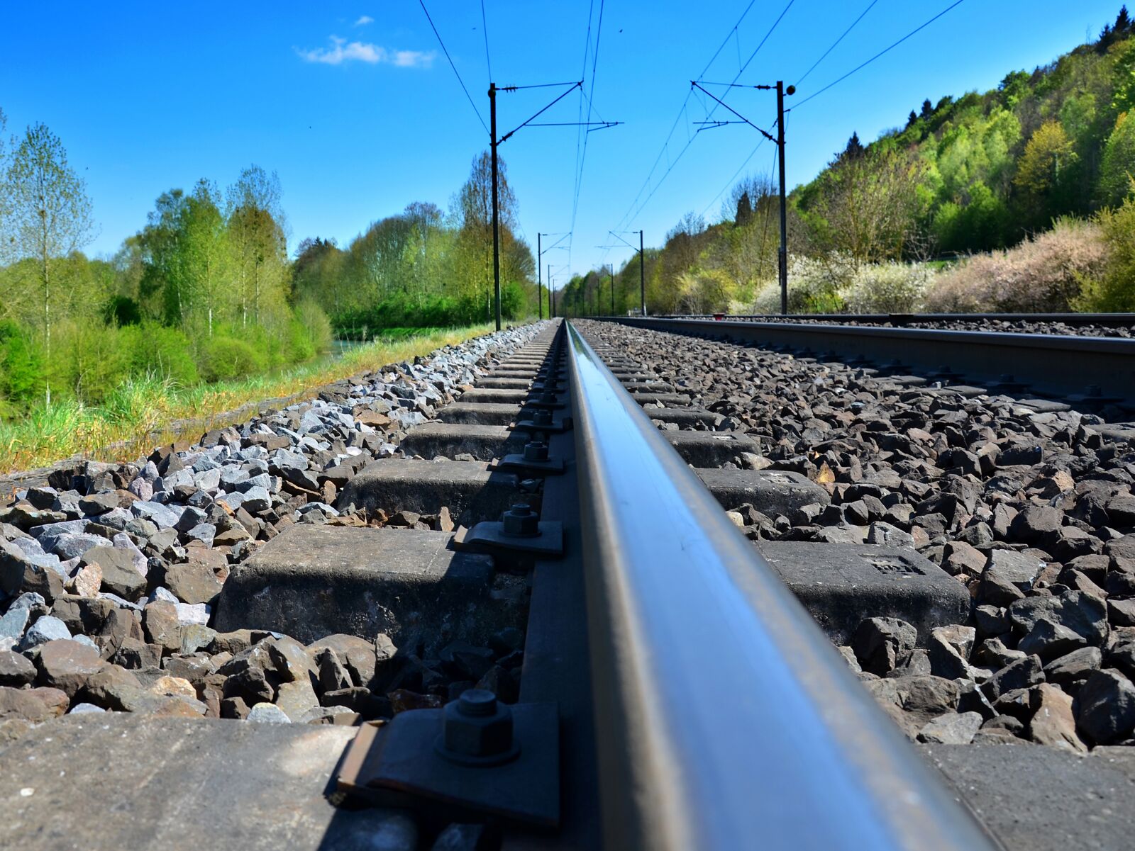 Nikon D5100 sample photo. Track, train, rails photography
