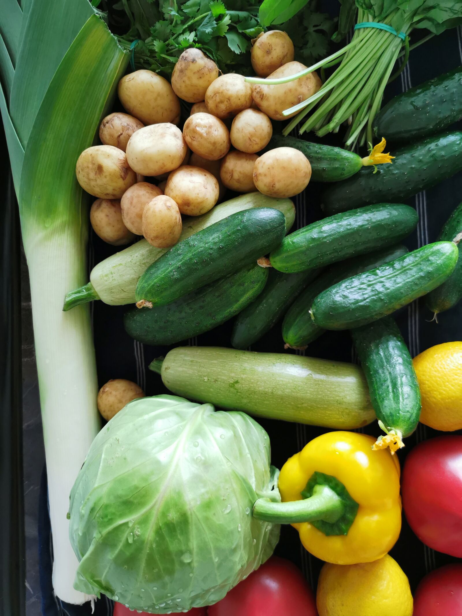 HUAWEI P30 Pro sample photo. Vegetables, cucumbers, tomatoes photography