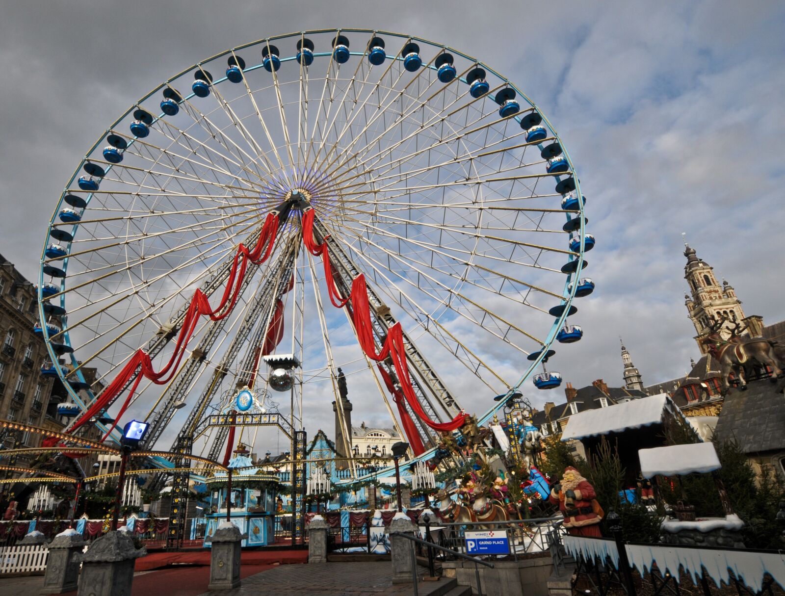 Nikon D300 sample photo. Manege, ferris wheel, lille photography