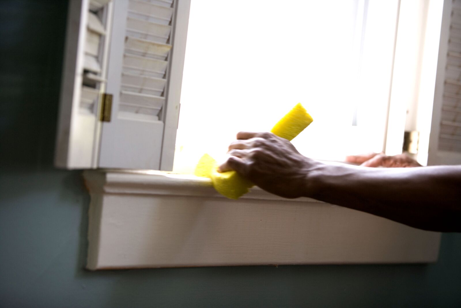 Canon EOS-1Ds Mark II sample photo. African american, cleaning, window photography