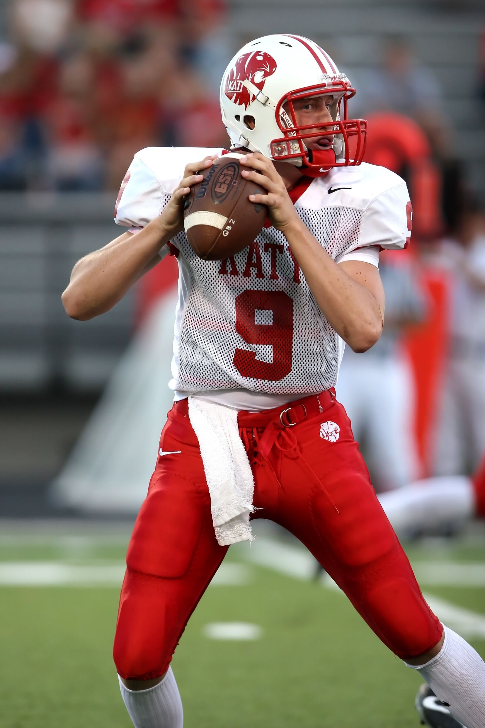 Canon EOS 20D sample photo. Football, american football, quarterback photography