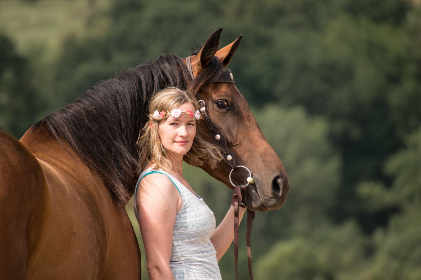 Nikon D3300 sample photo. Woman, human, horse photography