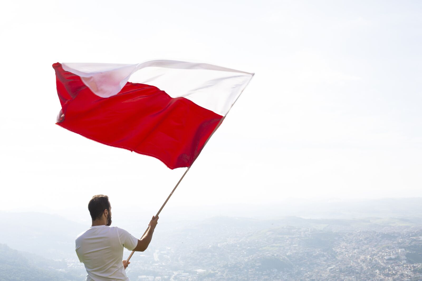 Canon EF 50mm F1.4 USM sample photo. Flag, red, white photography