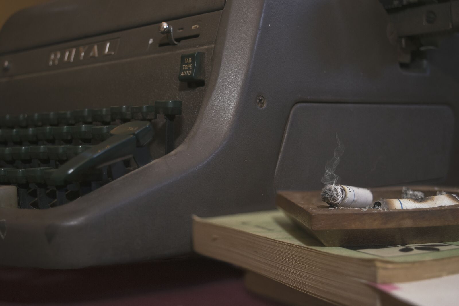 Nikon D5300 sample photo. Cigar, vintage, typewriter photography