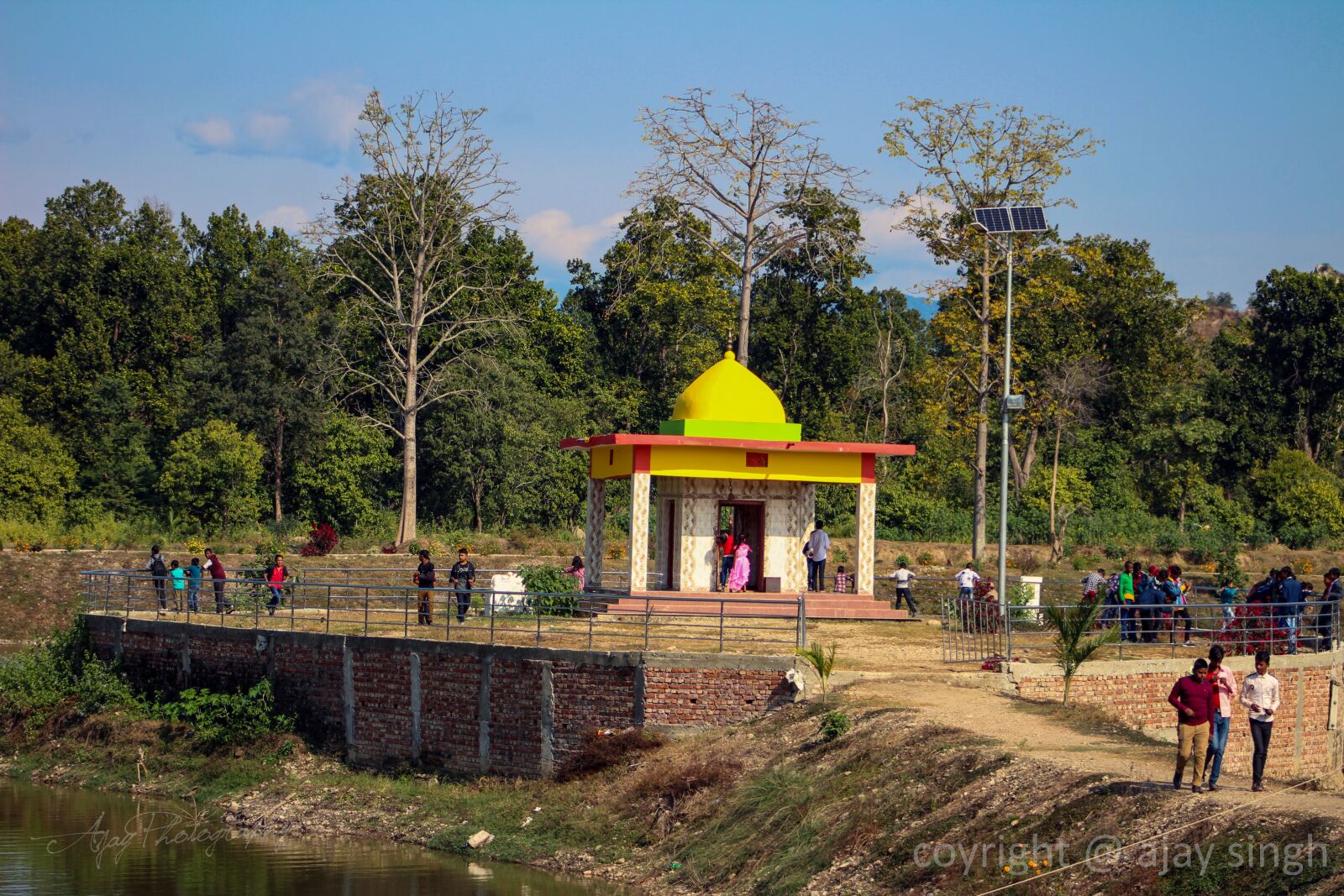 Canon EF75-300mm f/4-5.6 sample photo. Dhanusha, nepal, temple photography