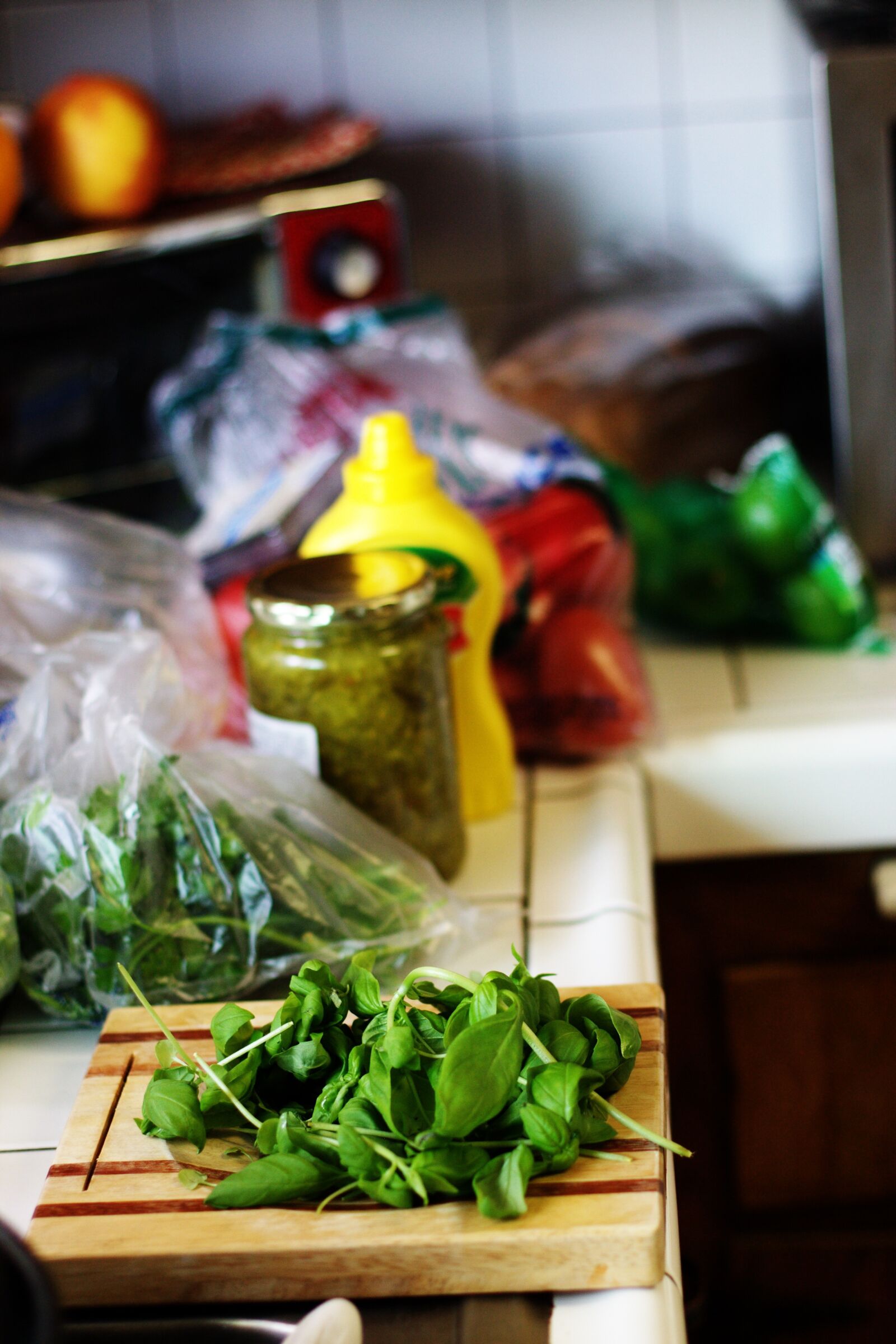 Canon EOS 40D sample photo. Basil, cooking, preparation photography