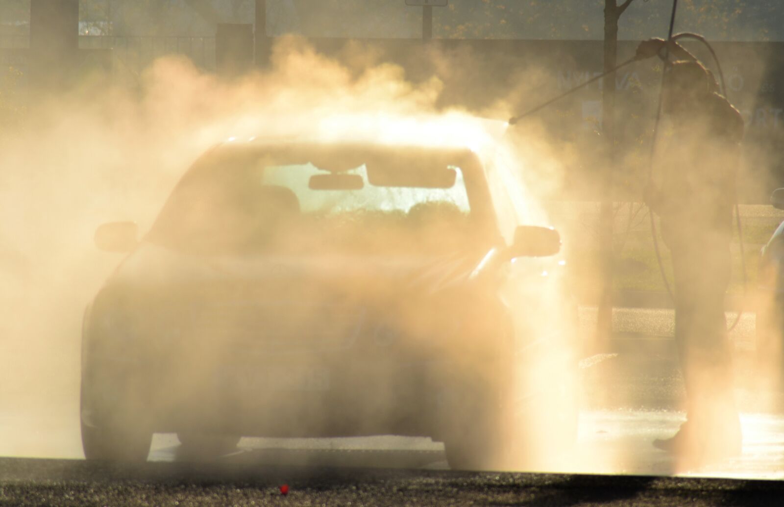 Nikon D3100 sample photo. Car, car wash, water photography