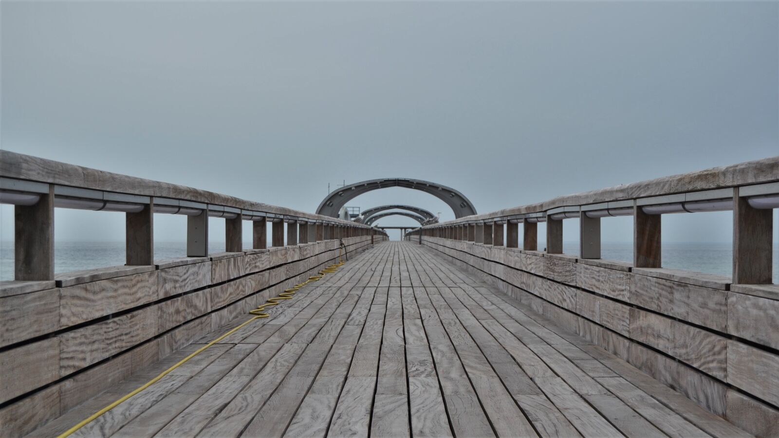 Nikon D3100 sample photo. Bridge, sea, sky photography