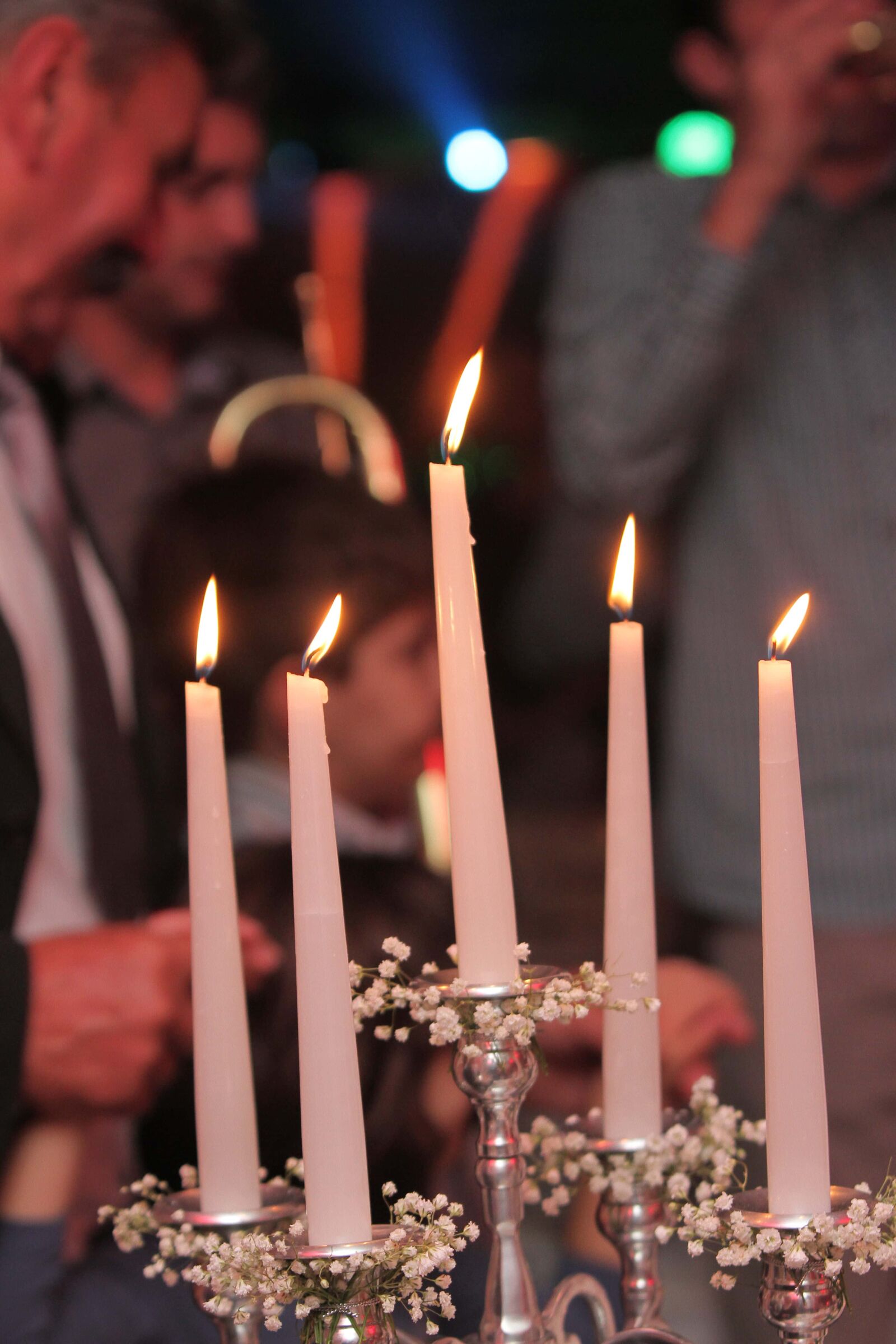 Canon EF 70-200mm F2.8L IS USM sample photo. Candles, candlestick, celebration, flame photography