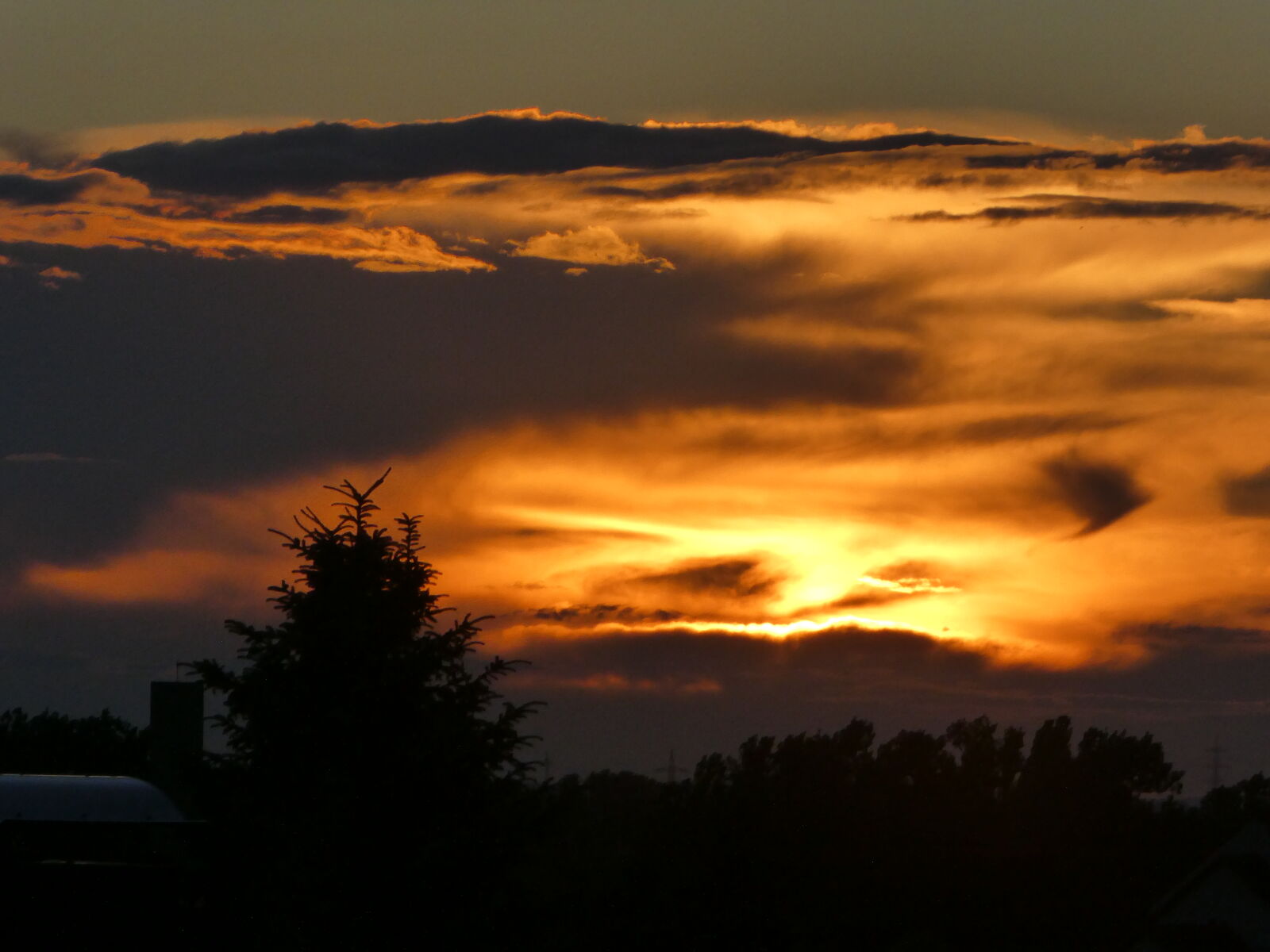 Panasonic DMC-TZ81 sample photo. Abend, evenig, gluhen, himmel photography