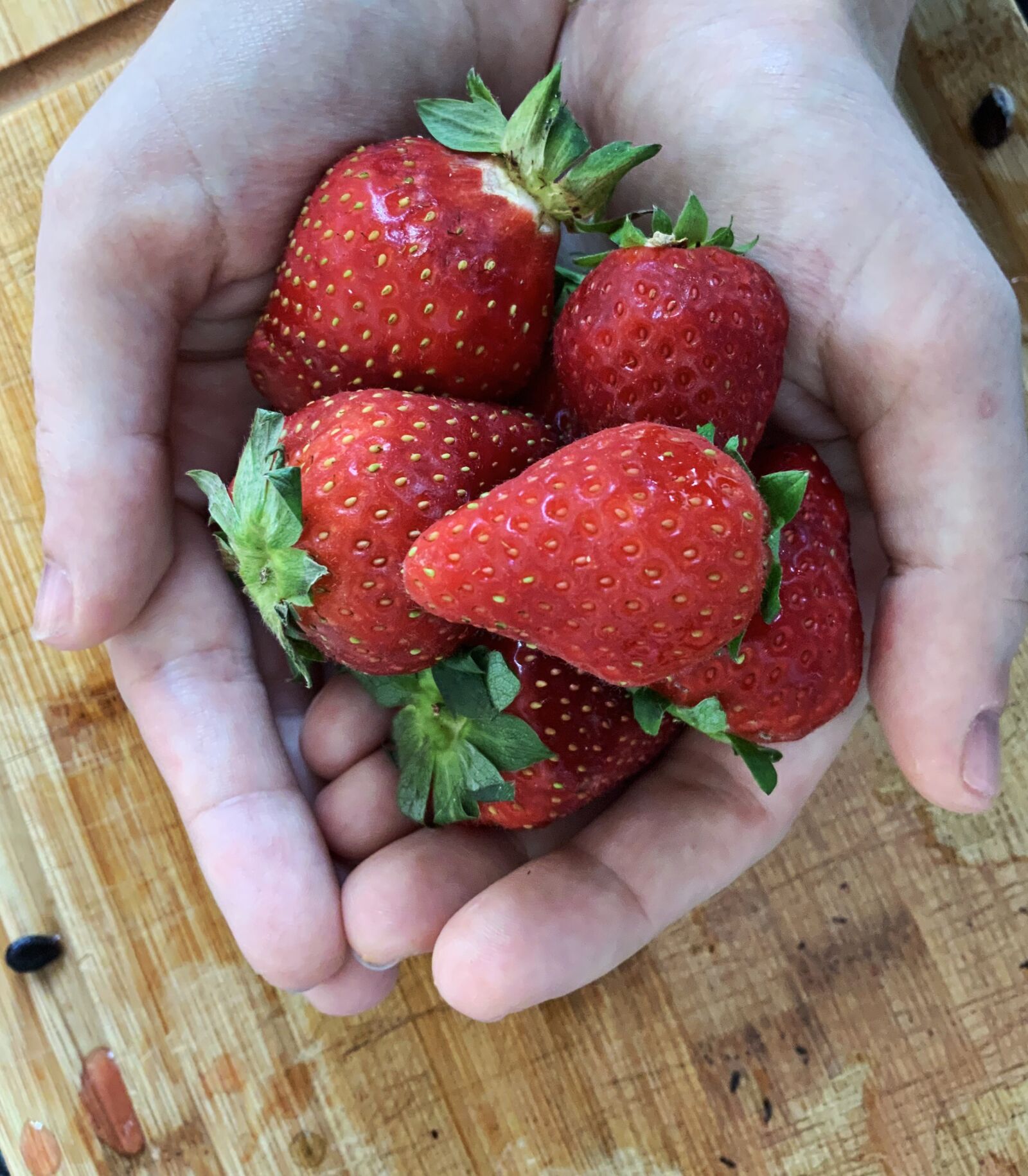 iPad Pro (11-inch) back camera 3mm f/1.8 sample photo. Strawberries, harvest, red photography