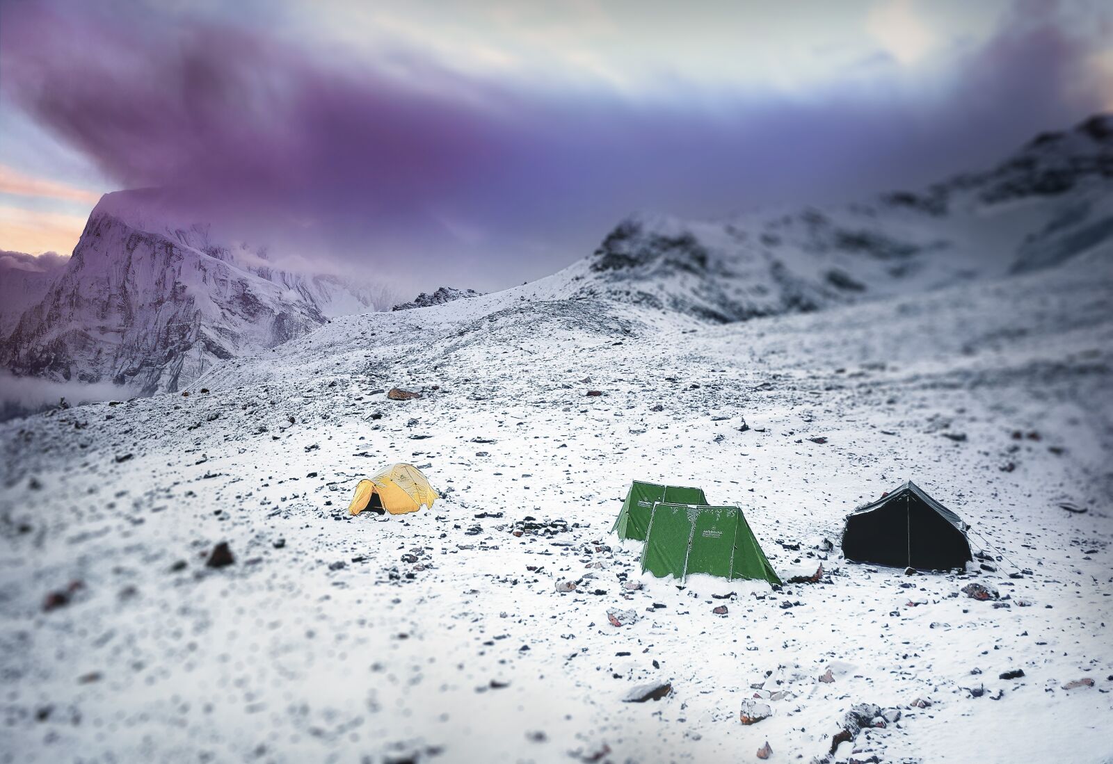 Panasonic Lumix DMC-GF2 sample photo. Mountains, mountaineering, tents photography