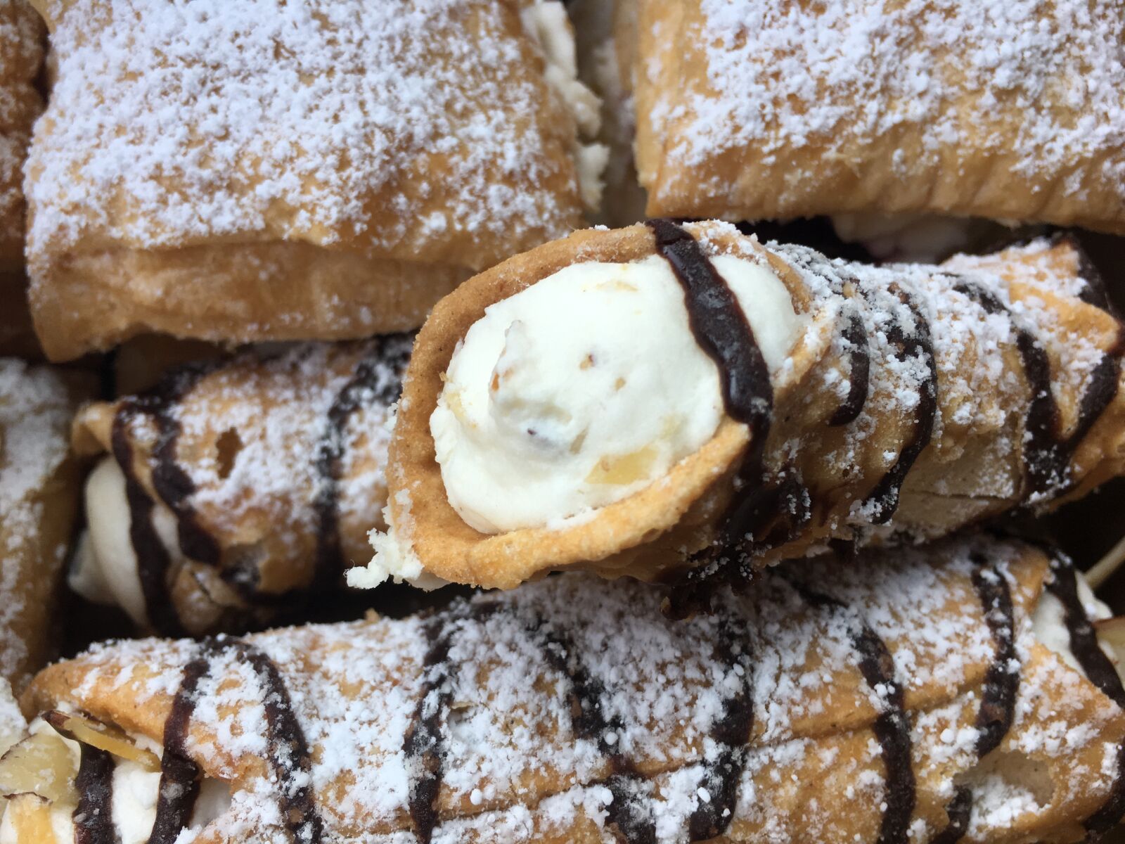 Apple iPhone 6s Plus sample photo. Pastry, french, cannoli photography