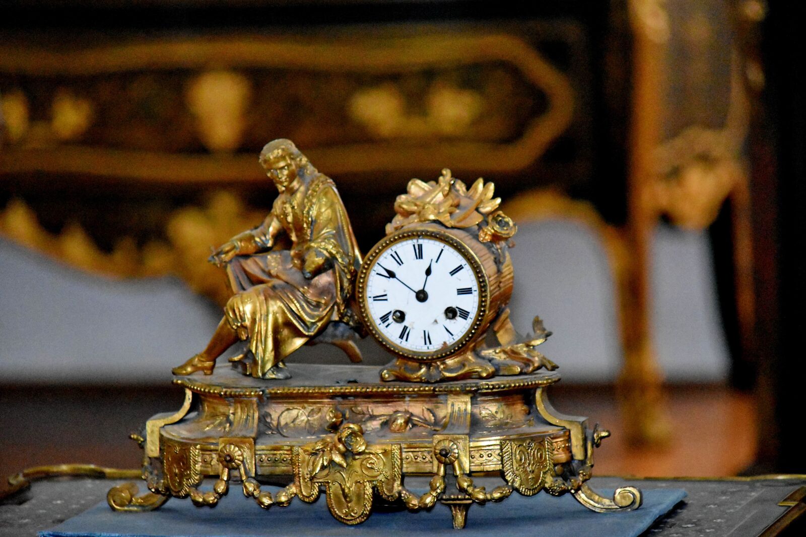 Nikon D5500 sample photo. Baroque, brass, time, clock photography