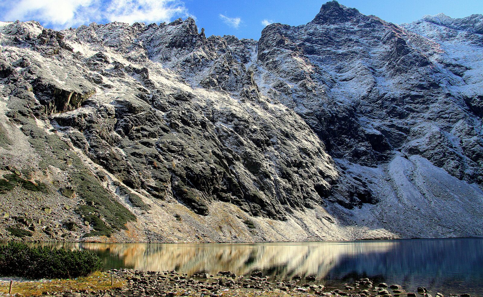 Canon EOS 50D sample photo. Tatry, mountains, black pond photography