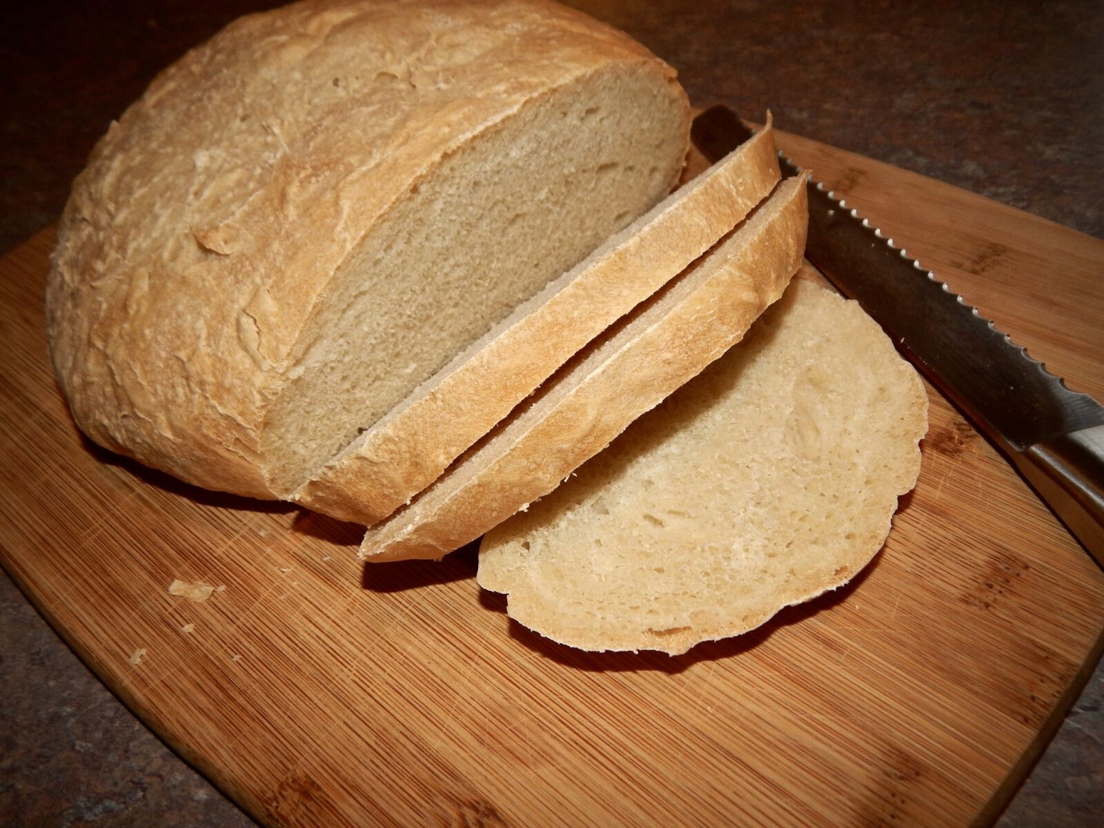 Nikon Coolpix L820 sample photo. Italian, sourdough bread, round photography