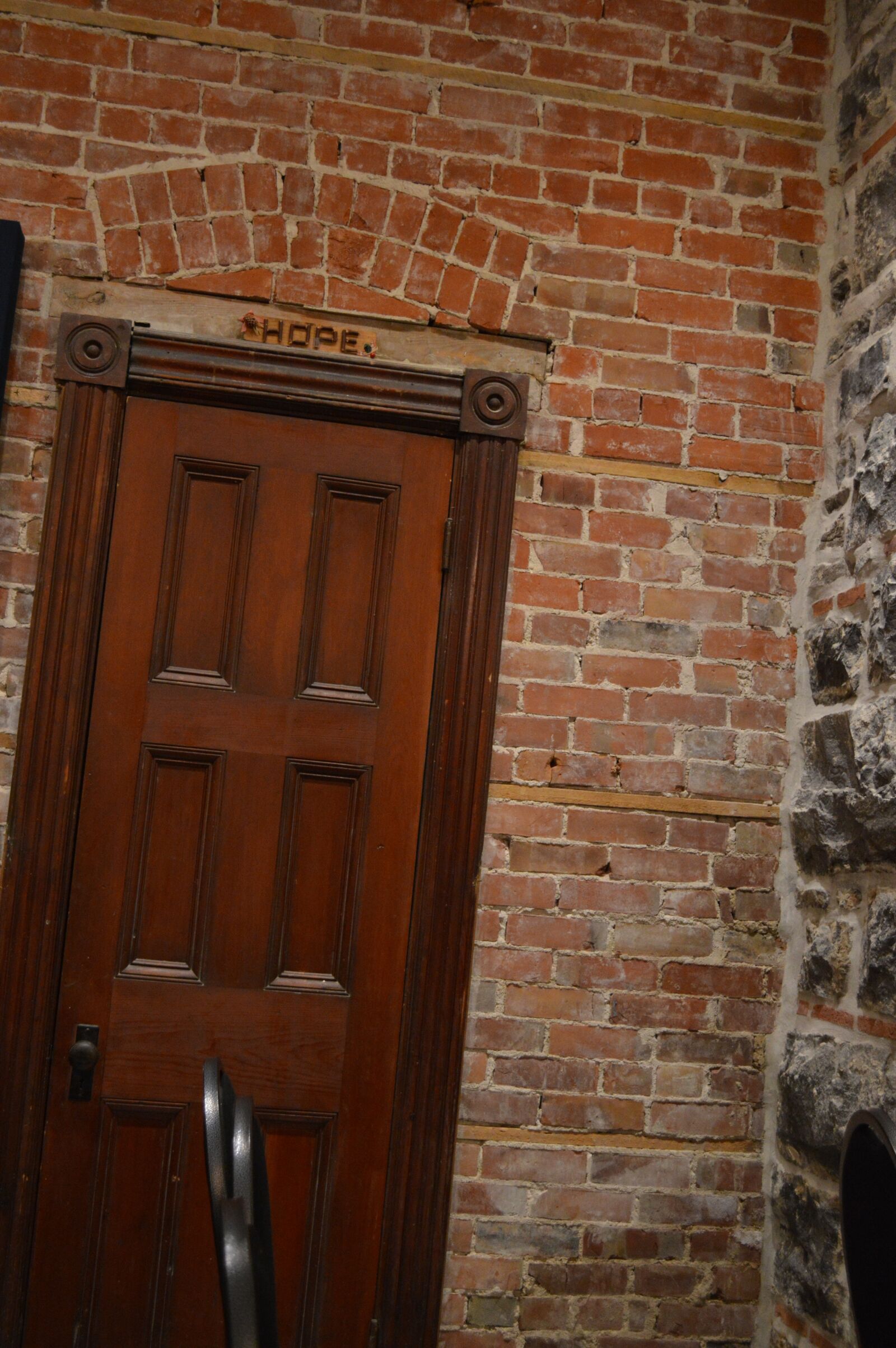 Nikon D3200 sample photo. Brick, door, hope photography