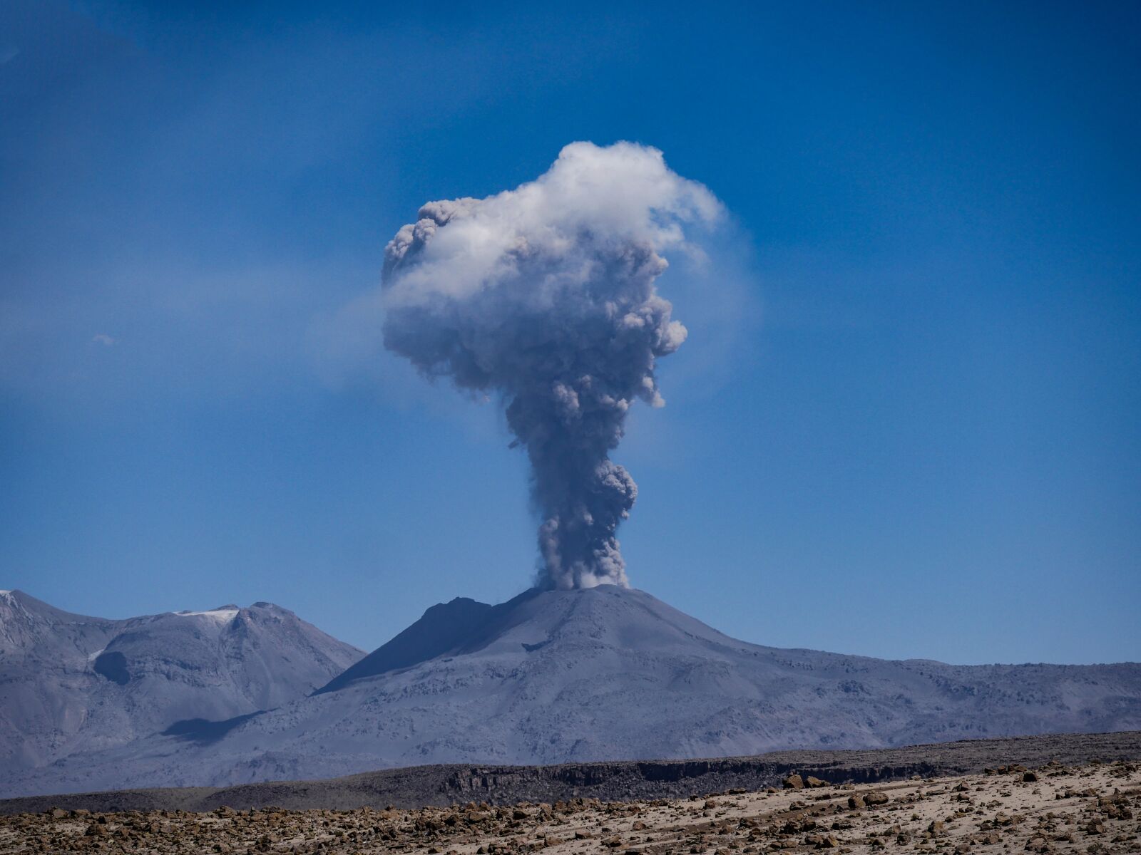 Panasonic Lumix DMC-GX8 + LEICA DG 100-400/F4.0-6.3 sample photo. Volcano, sabancaya, eruption photography